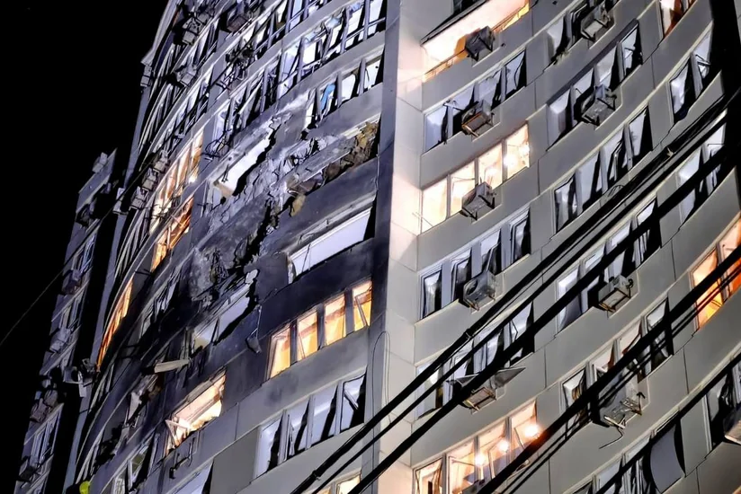 Russian strike hits Odesa high-rise, 17 injured