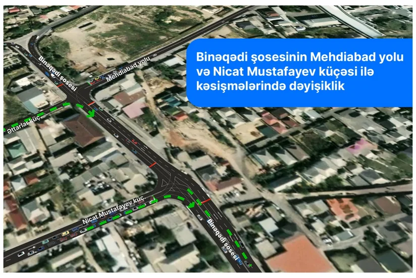 Binəqədinin bir hissəsində yol hərəkətinin təşkili dəyişir