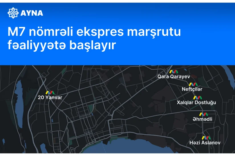 В Баку запускается новый экспресс-маршрут М7