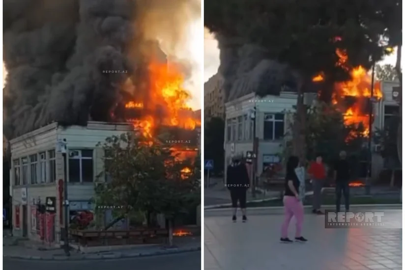 Xırdalanda restoran yanıb