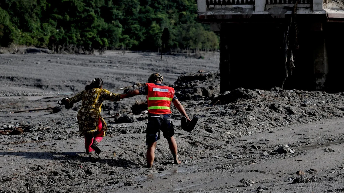 Two men rescued from flood-stricken Nepali power plant