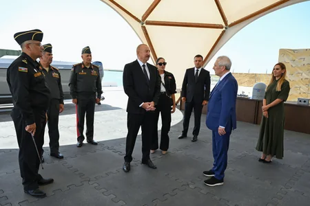 Prezident İlham Əliyev Hərbi Dəniz Qüvvələrində olub
