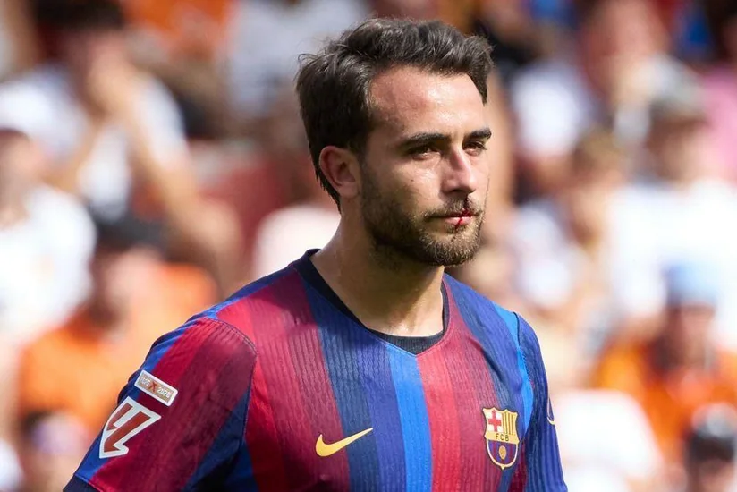 Barselonanın futbolçusu Erik Qarsiya növbəti dəfə burnunu sındırıb