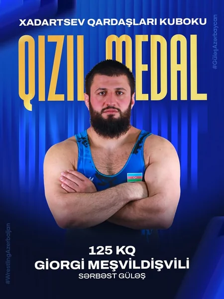 Azərbaycan sərbəst güləşçiləri Xadartsev qardaşlarının kubokunda 8 medal qazanıblar