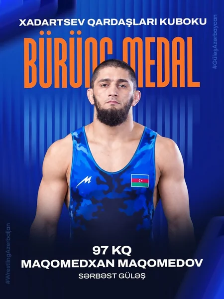 Azərbaycan sərbəst güləşçiləri Xadartsev qardaşlarının kubokunda 8 medal qazanıblar
