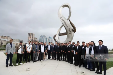 Azerbaijani clerics from three countries visit Victory Park in Baku