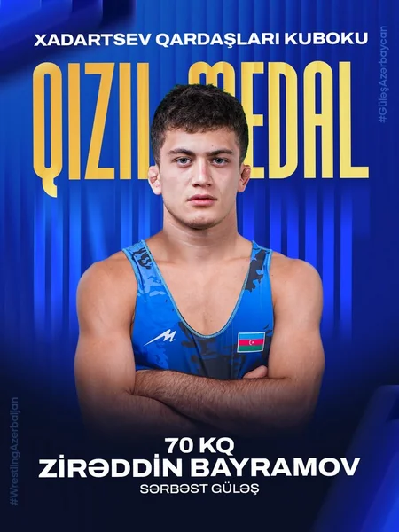 Azərbaycan sərbəst güləşçiləri Xadartsev qardaşlarının kubokunda 8 medal qazanıblar