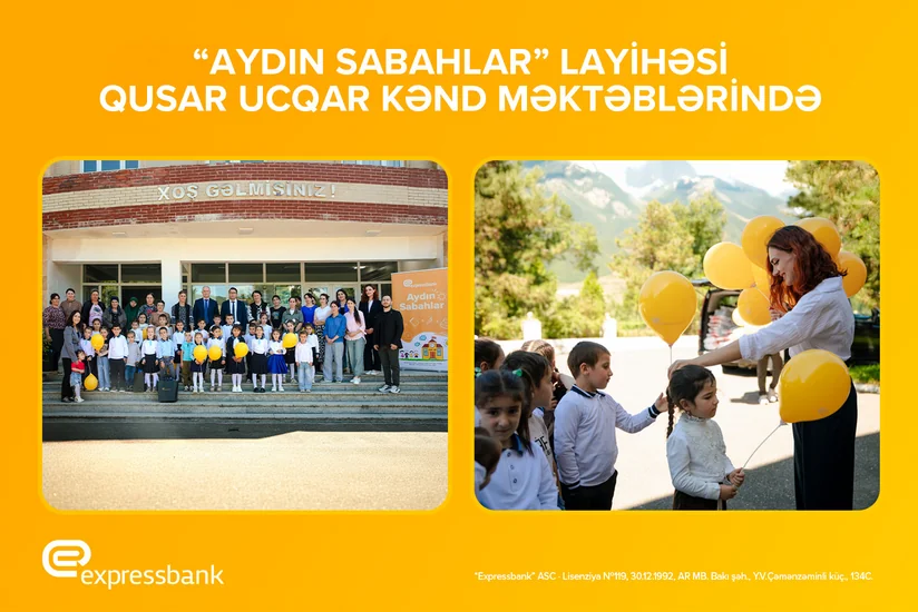 Expressbank Qusarın bütün ucqar kəndlərində birinciləri sevindirib
