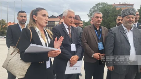Şuşaya gələn din xadimləri Yuxarı və Aşağı Gövhər ağa məscidlərini ziyarət ediblər - YENİLƏNİB-3