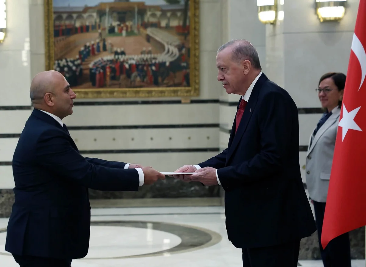 Azerbaijan's new ambassador presents credentials to Erdoğan