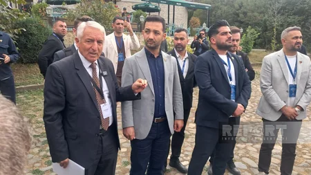 Şuşaya gələn din xadimləri Yuxarı və Aşağı Gövhər ağa məscidlərini ziyarət ediblər - YENİLƏNİB-3