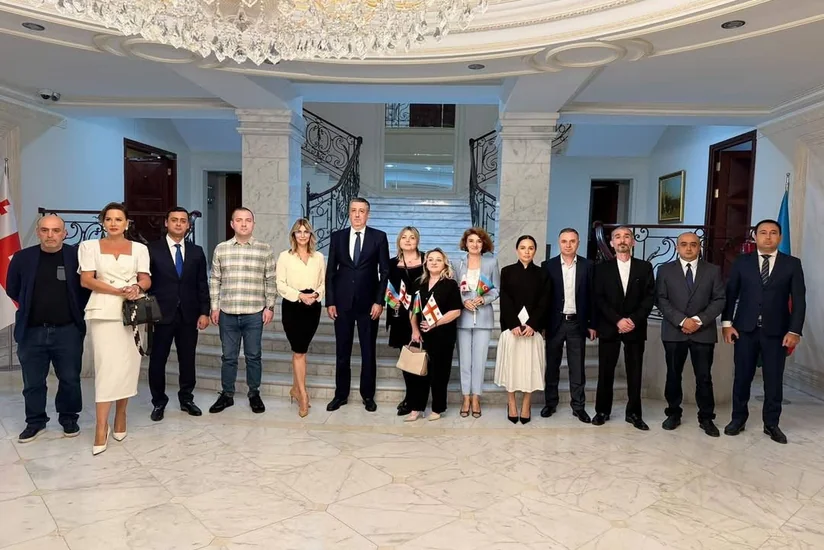 Faiq Quliyev Azərbaycana səfər etmiş gürcü jurnalist və blogerlərlə görüşüb