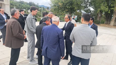 Şuşaya gələn din xadimləri Yuxarı və Aşağı Gövhər ağa məscidlərini ziyarət ediblər - YENİLƏNİB-3