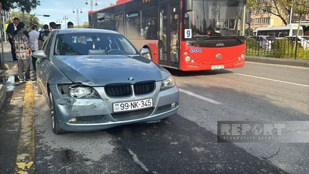 Sumqayıtda zəncirvari qəza: 5 avtomobil toqquşub