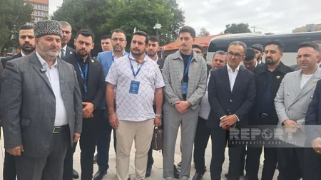 Şuşaya gələn din xadimləri Yuxarı və Aşağı Gövhər ağa məscidlərini ziyarət ediblər - YENİLƏNİB-3