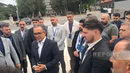 Şuşaya gələn din xadimləri Yuxarı və Aşağı Gövhər ağa məscidlərini ziyarət ediblər - YENİLƏNİB-3