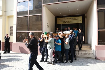 Xalq artisti Aleksandr Şarovski ilə vida mərasimi başa çatıb - YENİLƏNİB-2
