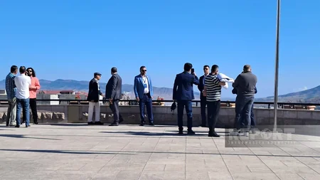 Din xadimləri Xankəndidə Zəfər parkı və Zəfər meydanını ziyarət ediblər - YENİLƏNİB