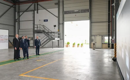 Ильхам Алиев принял участие в открытии предприятия Fabriora Group в Гарадагском районе