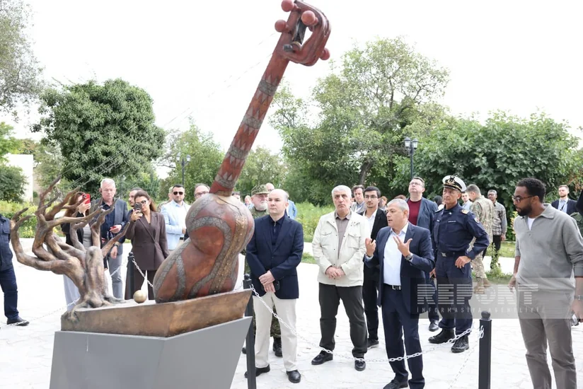Foreign diplomats visit Karabakh Street, House of Sadigjan in Azerbaijan's Shusha
