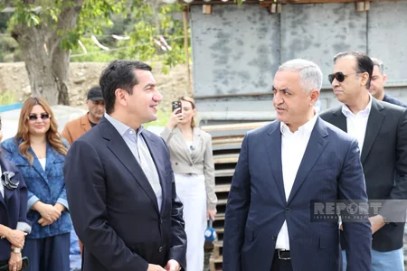 Diplomatlar Xankəndidə dəmir yolu və avtovağzal kompleksinin tikintisi ilə tanış olublar
