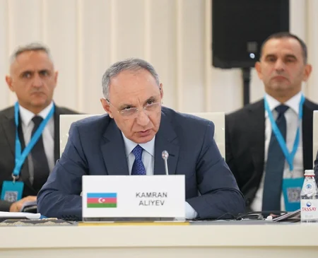 Kamran Əliyev Qazaxıstanda səfərdədir