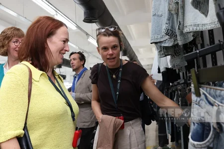 Foreign diplomats familiarize themselves with operations of garment factory in Azerbaijan's Khankandi