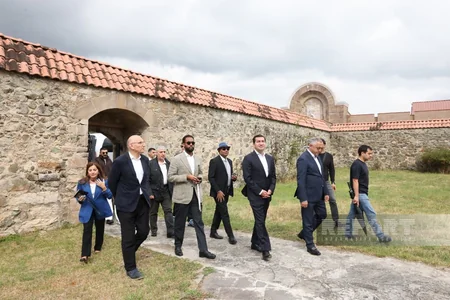 Foreign diplomats visit Ganjasar Monastery Complex in Azerbaijan's Karabakh