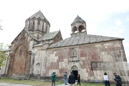 Foreign diplomats visit Ganjasar Monastery Complex in Azerbaijan's Karabakh