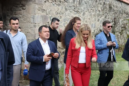 Foreign diplomats visit Ganjasar Monastery Complex in Azerbaijan's Karabakh