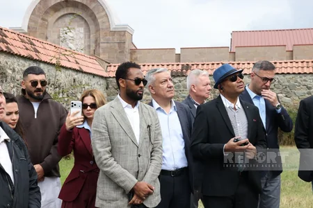 Foreign diplomats visit Ganjasar Monastery Complex in Azerbaijan's Karabakh