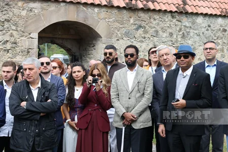 Foreign diplomats visit Ganjasar Monastery Complex in Azerbaijan's Karabakh