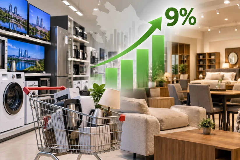 Azərbaycanda elektrik malları və mebel satışına xərclənən vəsait 9 %-ə yaxın artıb