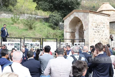 Foreign diplomats visit Khudavang Monastery Complex in Kalbajar