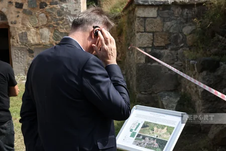 Foreign diplomats visit Khudavang Monastery Complex in Kalbajar