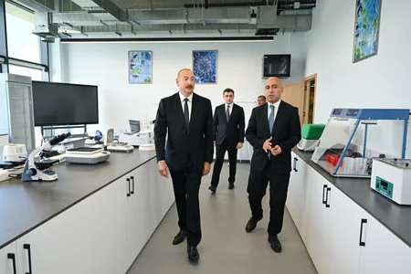 President Ilham Aliyev attends opening of first phase of SABAH.city innovation campus