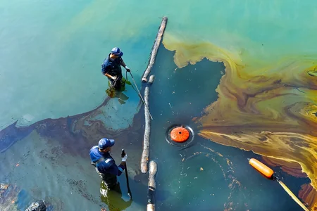 Baku Boulevard area waters cleaned of waste