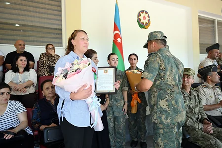 Heydər Əliyev adına Hərbi İnstitutda gənc kursantların andiçmə mərasimi keçirilib