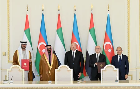 İlham Əliyev Birləşmiş Ərəb Əmirliklərinin milli təhlükəsizlik müşavirini qəbul edib