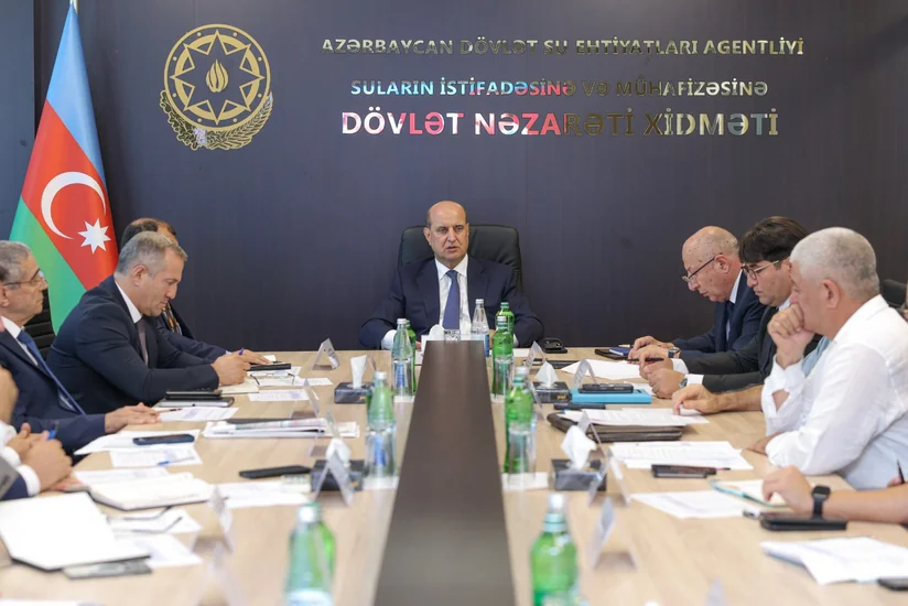Şirvan suvarma kanalının yenidən qurulması üzrə işçi qrupunun növbəti iclası keçirilib