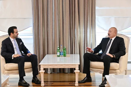 İlham Əliyevə Zayed İnsan Qardaşlığı Mükafatının sertifikatı təqdim olunub