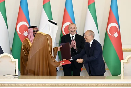 İlham Əliyev Birləşmiş Ərəb Əmirliklərinin milli təhlükəsizlik müşavirini qəbul edib