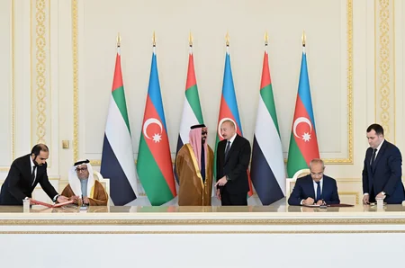 İlham Əliyev Birləşmiş Ərəb Əmirliklərinin milli təhlükəsizlik müşavirini qəbul edib