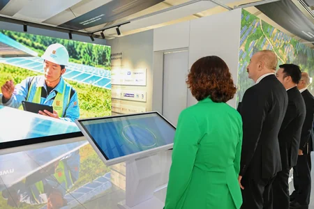 President Ilham Aliyev attends inauguration of Gobustan Solar Power Plant