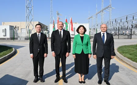 President Ilham Aliyev attends inauguration of Gobustan Solar Power Plant