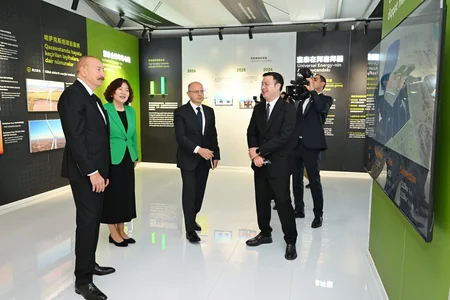 President Ilham Aliyev attends inauguration of Gobustan Solar Power Plant