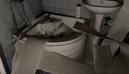 Badamdarda yaşayış binasında partlayış olub, xəsarət alan var