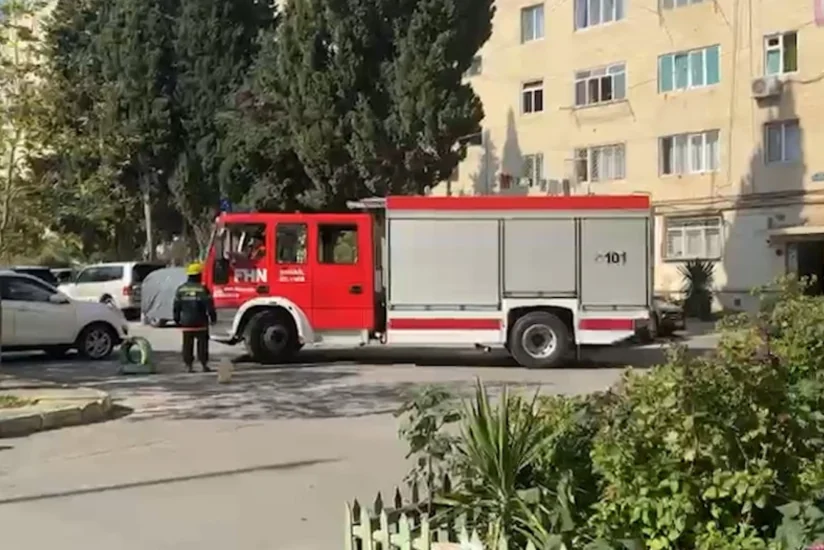 Badamdarda yaşayış binasında partlayış olub, xəsarət alan var