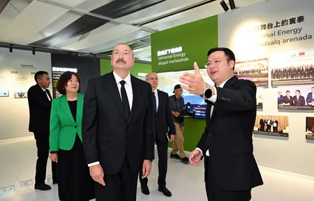 President Ilham Aliyev attends inauguration of Gobustan Solar Power Plant