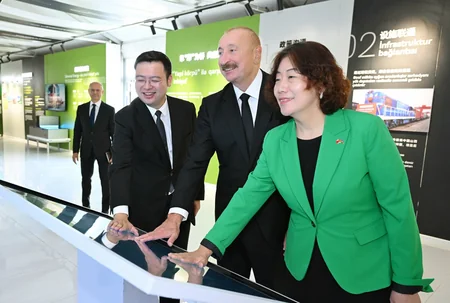 President Ilham Aliyev attends inauguration of Gobustan Solar Power Plant